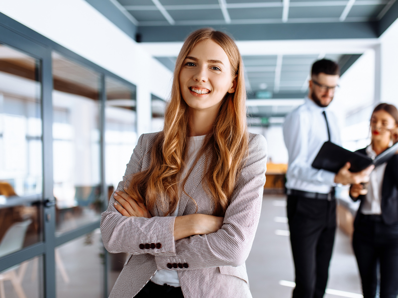 Auszubildende im Büro